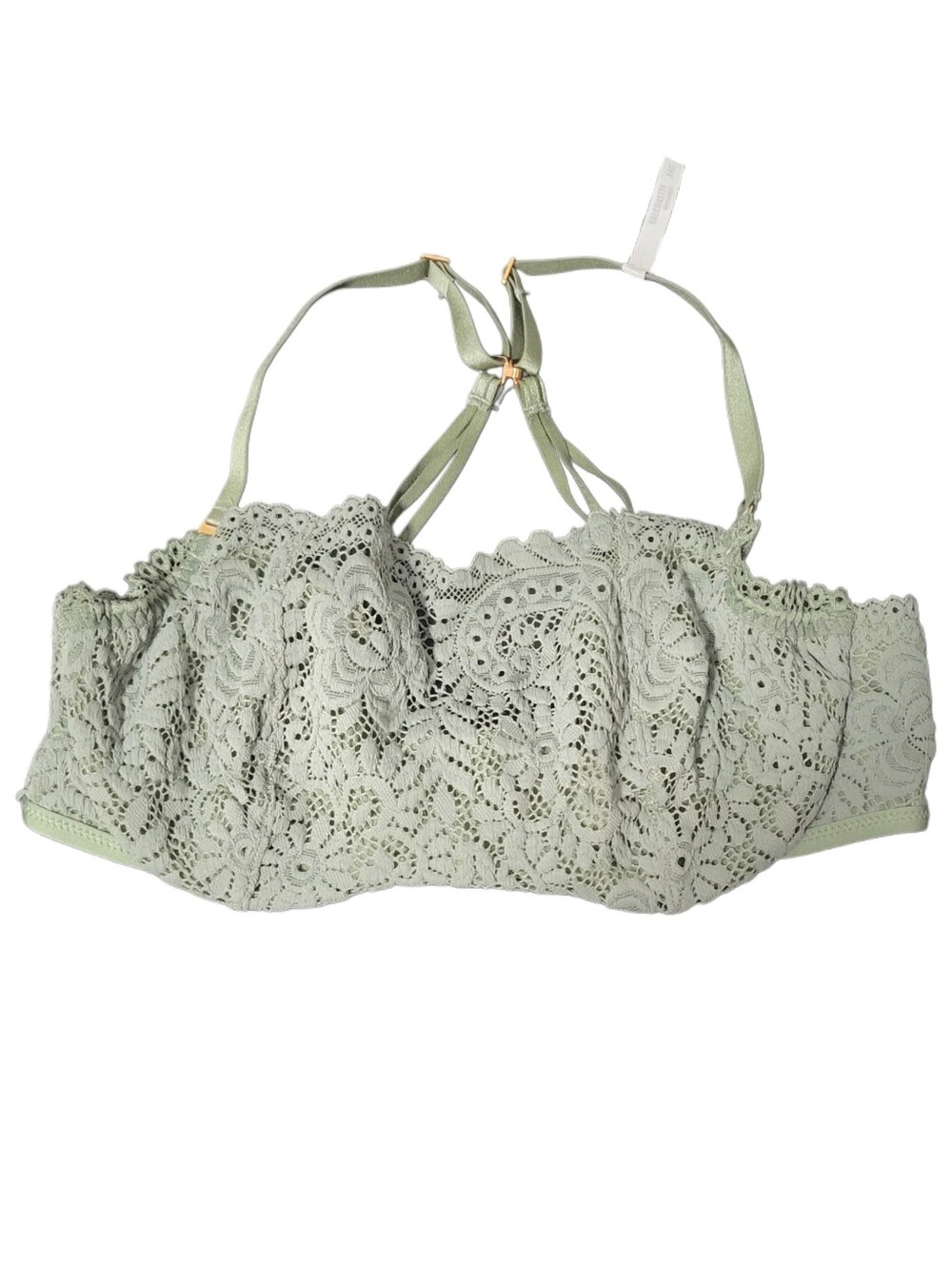 Aerie Lace Balconette Bra Green NWOT Size 34C